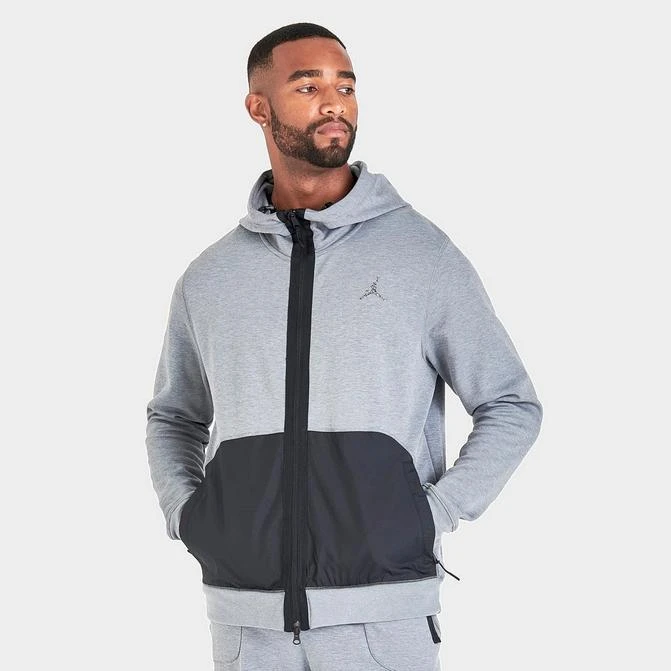 商品Jordan|Men's Jordan Air Dri-FIT Fleece Full-Zip Hoodie,价格¥299,第1张图片