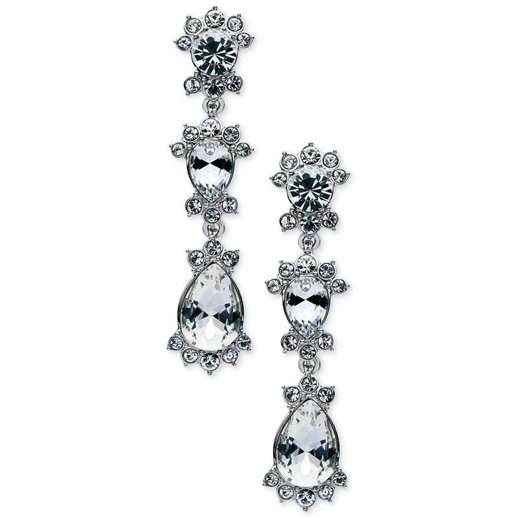 商品Givenchy|Silver-Tone Crystal Linear Drop Earrings,价格¥277,第1张图片