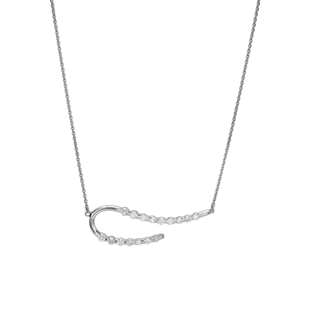 商品AME|Âme Q 18K White Gold, Lab-Grown Diamond 1.06ct. tw. Bar Necklace,价格¥21339,第1张图片