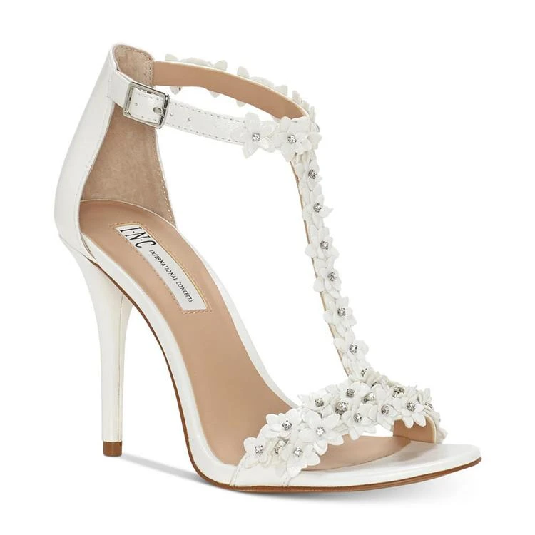 商品INC International|I.N.C. Women's Rosiee T-Strap Embellished Evening Sandals, Created for Macy's,价格¥801,第1张图片