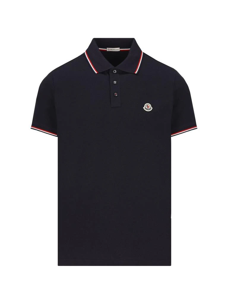 商品Moncler|Moncler Logo Patch Short-Sleeved Polo Shirt,价格¥2048,第1张图片