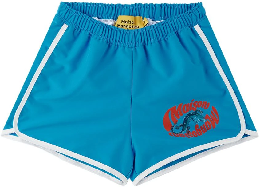 商品Maison Mangostan|Kids Blue Gecko Swim Shorts,价格¥147,第1张图片