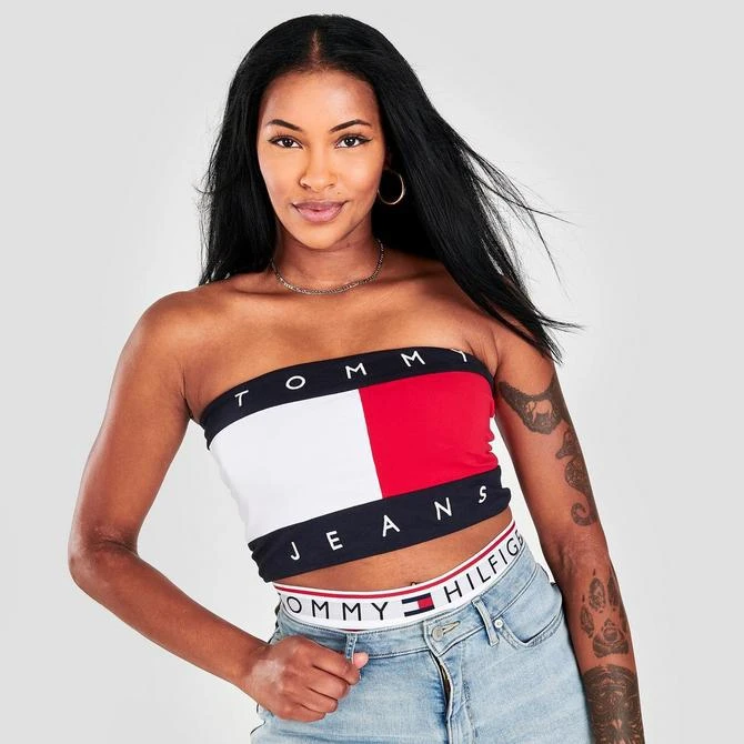 商品Tommy Hilfiger|Women's Tommy Jeans Bandeau Top,价格¥187,第3张图片详细描述