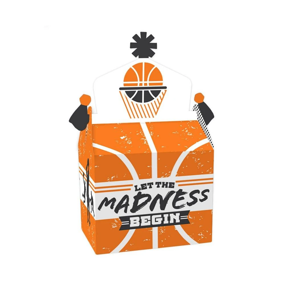 商品Big Dot of Happiness|Basketball - Let the Madness Begin - Treat Box Party Favors - College Basketball Party Goodie Gable Boxes - Set of 12,价格¥142,第1张图片