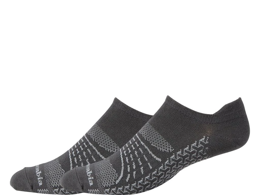 商品Columbia|Mapped Coolmax Eco No Show Lightweight 2-Pack,价格¥112,第1张图片