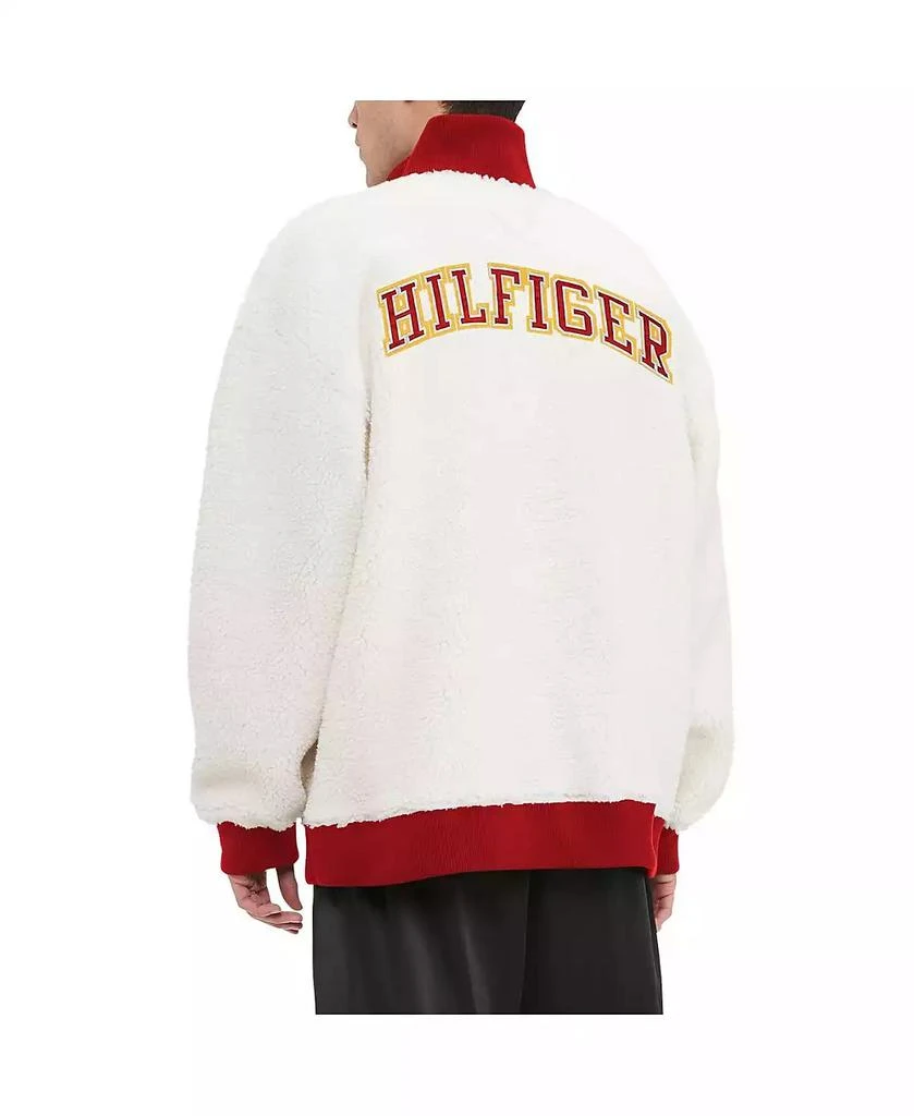 商品Tommy Hilfiger|Men's Cream Kansas City Chiefs Jordan Sherpa Quarter-Zip Sweatshirt,价格¥667,第2张图片详细描述