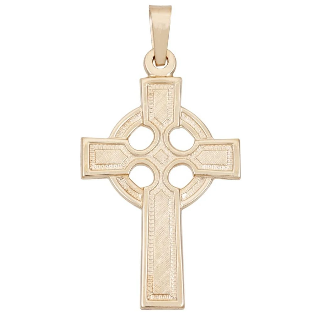商品Macy's|Celtic Cross Pendant in 14k Yellow Gold,价格¥1972,第1张图片