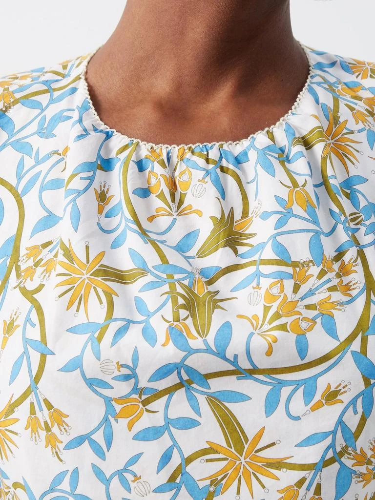 商品Agua by Agua Bendita|Samba cutout floral-print cotton-poplin dress,价格¥1814,第3张图片详细描述