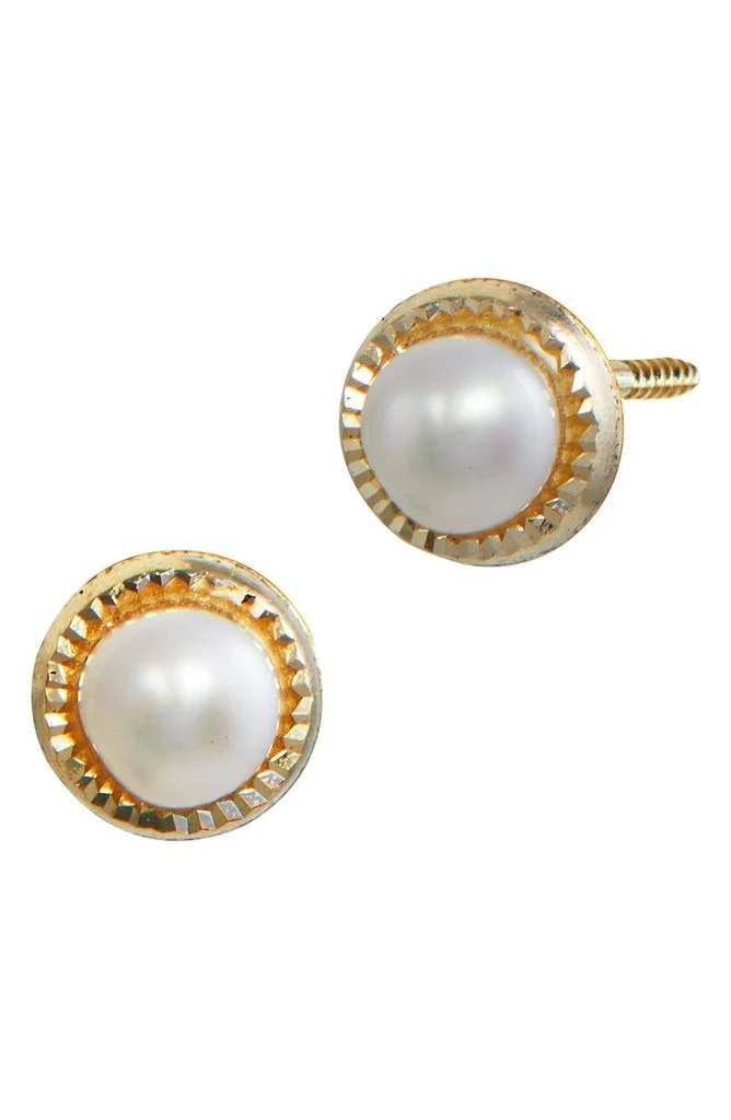 商品Savvy Cie Jewels|14K Gold & 3mm Cultured Freshwater Pearl Stud Earrings,价格¥841,第1张图片