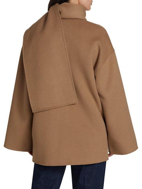 商品Totême|Convertible Scarf-Collar Jacket,价格¥7306,第7张图片详细描述