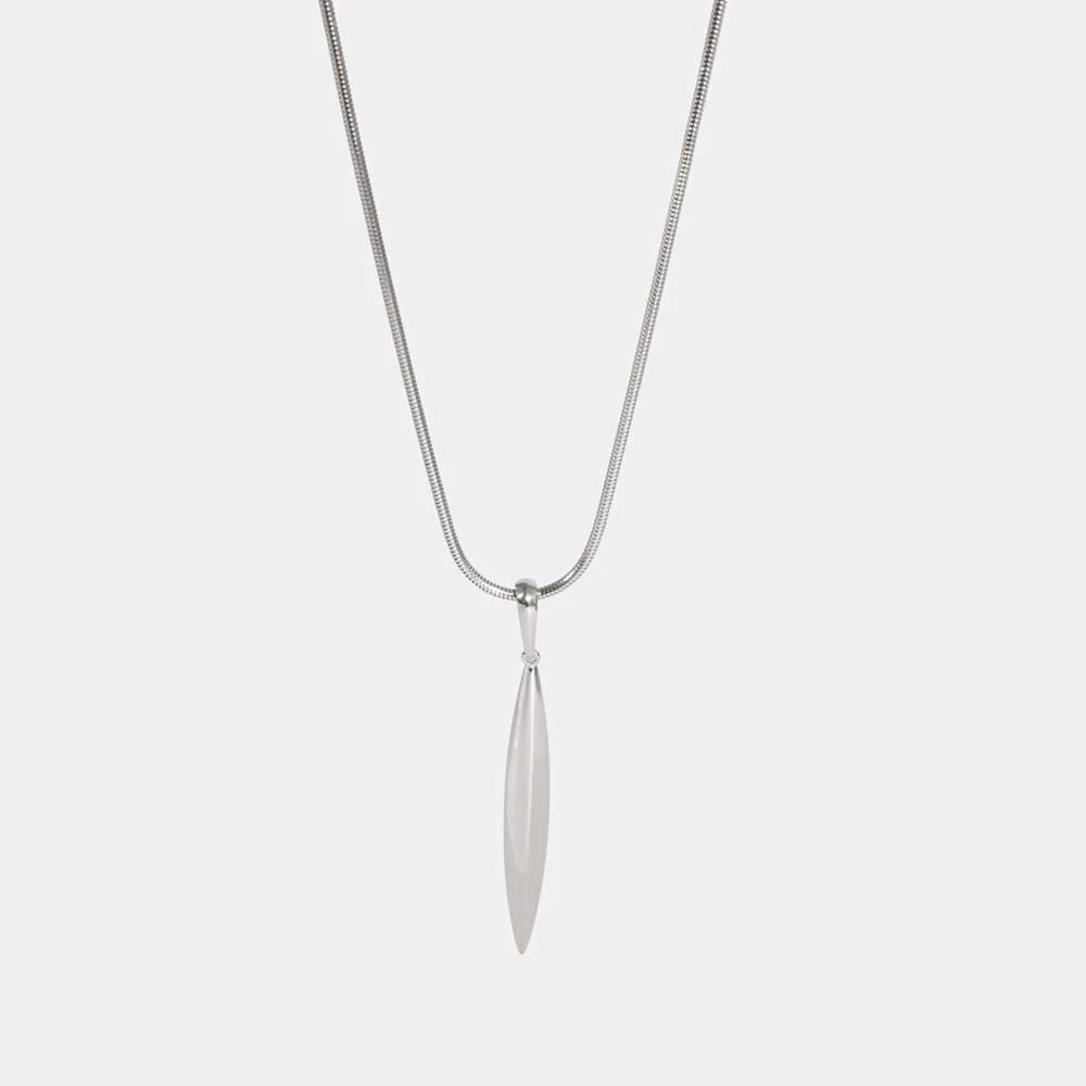 商品[二手商品] Tiffany & Co.|Tiffany & Co. Feather Pendant in 18K White Gold,价格¥12592,第1张图片