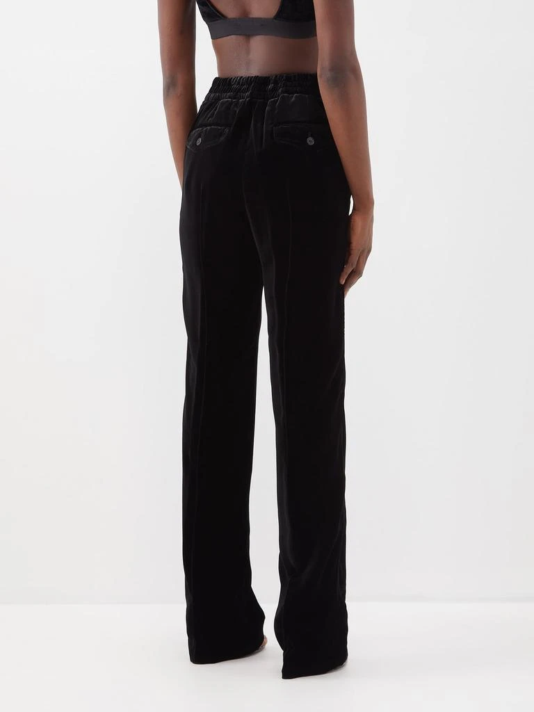 商品Tom Ford|Drawcord velvet tailored track pants,价格¥4664,第5张图片详细描述