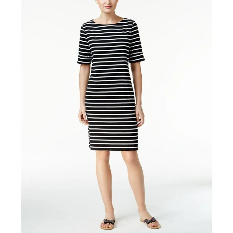 商品Karen Scott|Striped T-Shirt Dress, Created for Macy's,价格¥100,第1张图片