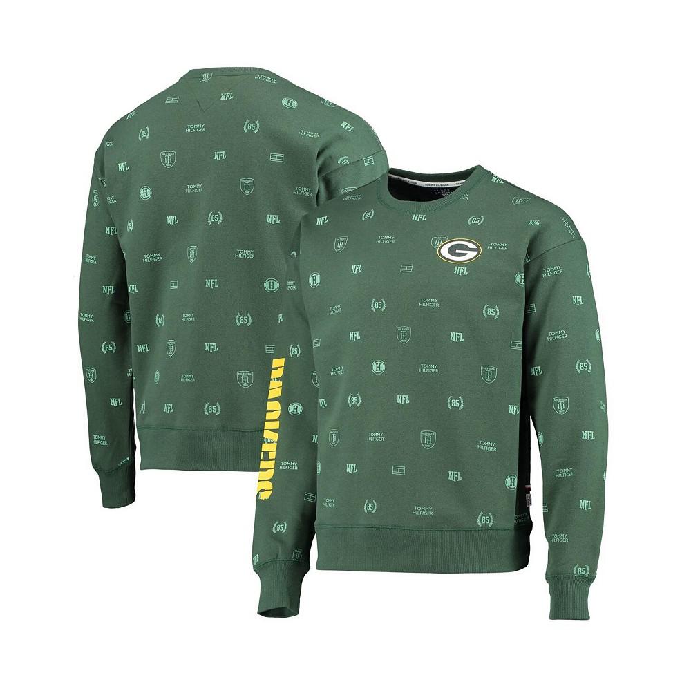 Men's Green Green Bay Packers Reid Graphic Pullover Sweatshirt商品第2张图片规格展示