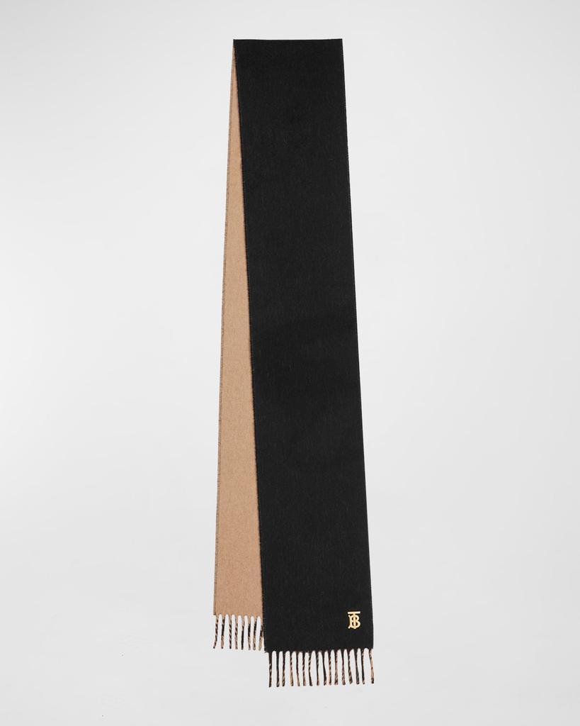商品Burberry|Reversible Monogram Cashmere Scarf,价格¥2609,第1张图片
