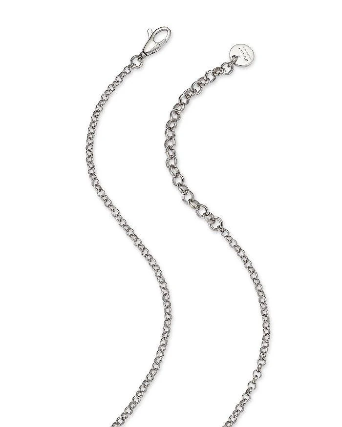 商品Gucci|Sterling Silver Interlocking G Pendant Necklace, 17.5",价格¥2460,第4张图片详细描述