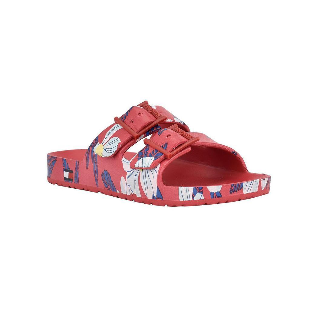 商品Tommy Hilfiger|Tommy Hilfiger Womens Jelz Printed Slip On Footbed Sandals,价格¥156-¥200,第4张图片详细描述