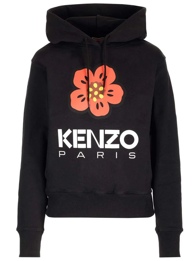 商品Kenzo|Black boke Flower Hoodie,价格¥2195,第1张图片