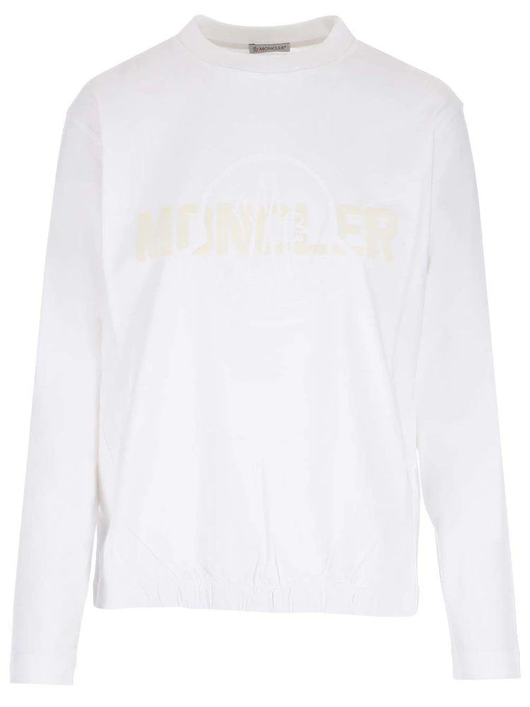 商品Moncler|Moncler Logo Printed Long-Sleeved T-Shirt,价格¥1735,第1张图片