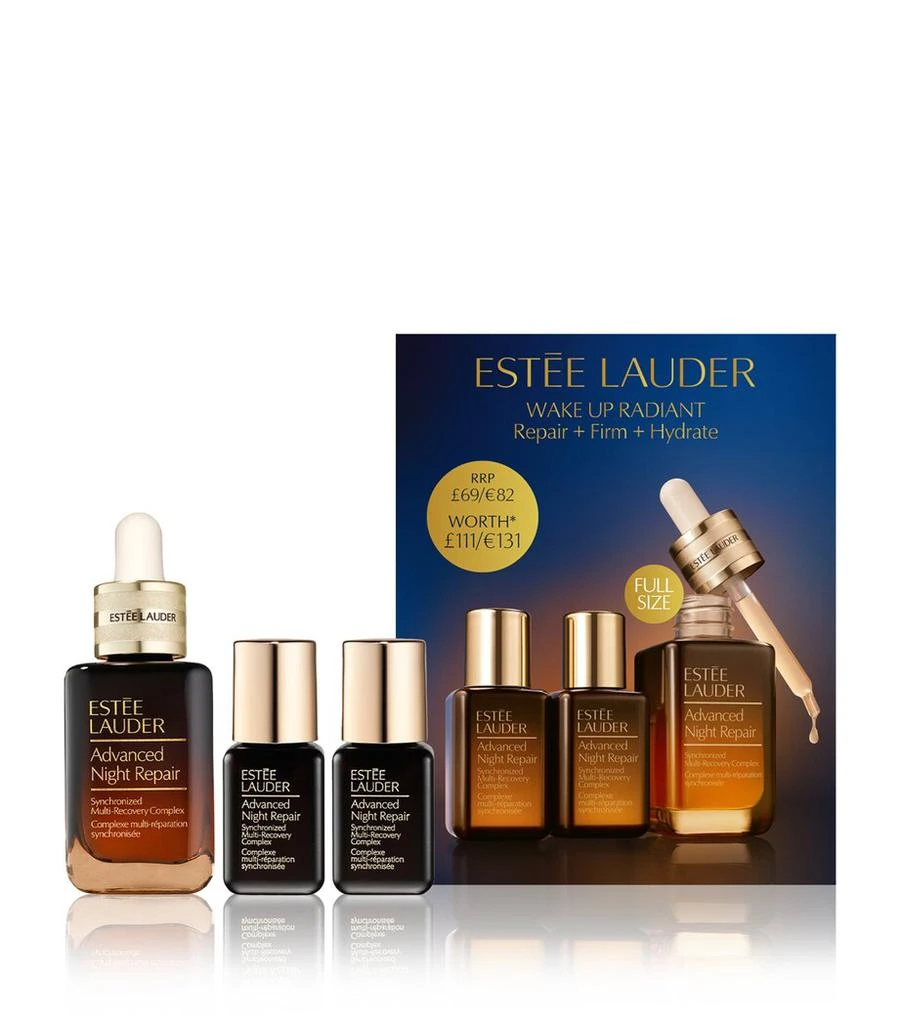 商品Estée Lauder|Wake Up Radiant Firm + Repair + Hydrate Skincare Gift Set (Worth £111),价格¥732,第1张图片