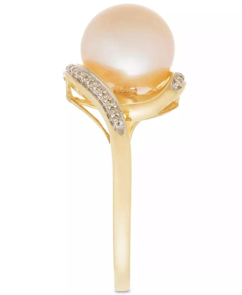 商品Macy's|Cultured Freshwater Pearl (9mm) & Diamond Accent Ring in 14k Gold,价格¥2446,第3张图片详细描述