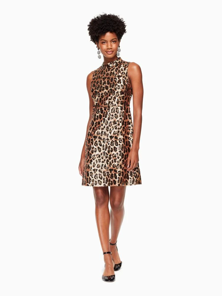 商品Kate Spade|leopard-print sequin dress,价格¥3379,第1张图片