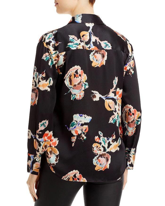 商品Vince|Floral Ikat Satin Shirt,价格¥782,第2张图片详细描述