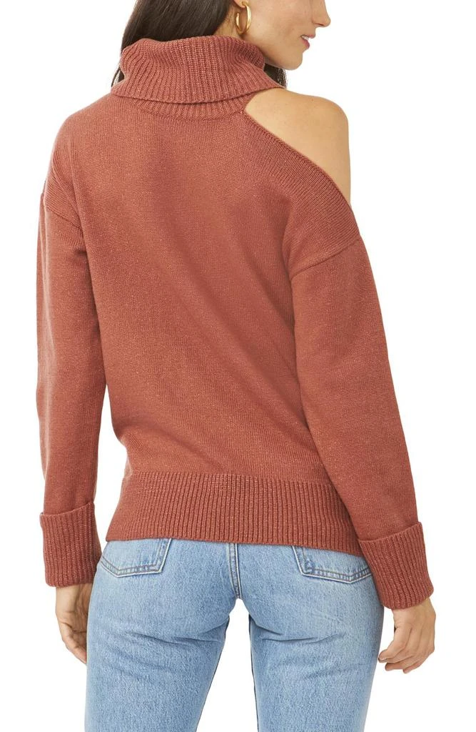 商品1. State|Cut Out Shoulder Turtleneck Smog Yarn Sweater,价格¥264,第2张图片详细描述
