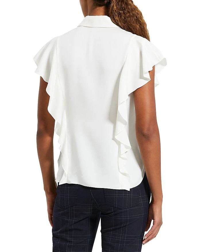 商品Theory|Modern Silk Ruffle Top,价格¥664,第2张图片详细描述