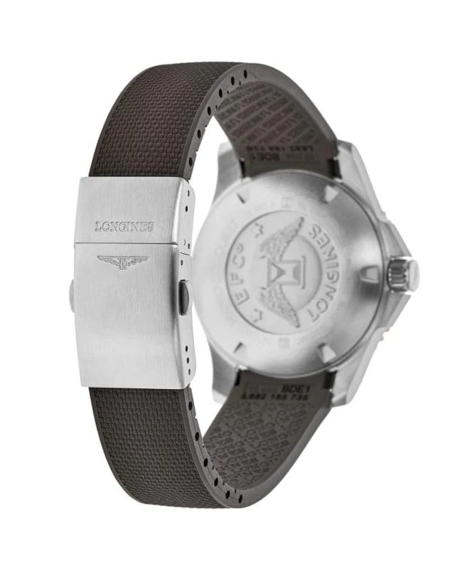 商品Longines|Longines HydroConquest Automatic 41mm Grey Dial Rubber Strap Men's Watch L3.781.4.76.9,价格¥11015,第2张图片详细描述