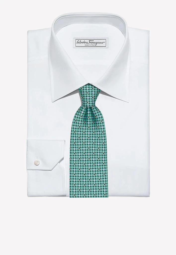 商品Salvatore Ferragamo|Patterned Gancini Silk Tie,价格¥1267,第3张图片详细描述