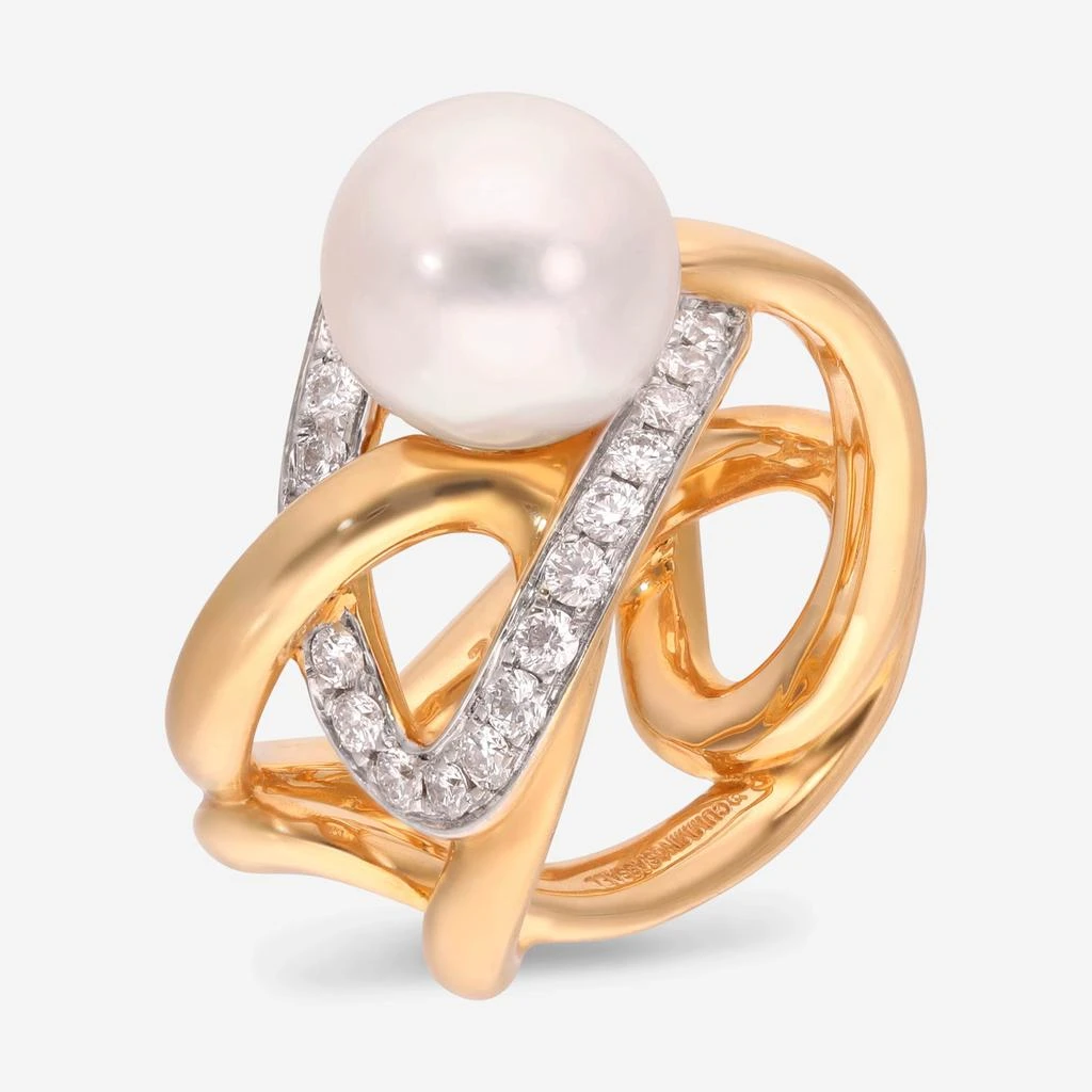 商品Assael|Assael Angela Cummings 18K Yellow Gold, South Sea Pearl and Diamond 0.84ct. tw. Statement Ring Sz. 7 ACR0049,价格¥28069,第4张图片详细描述