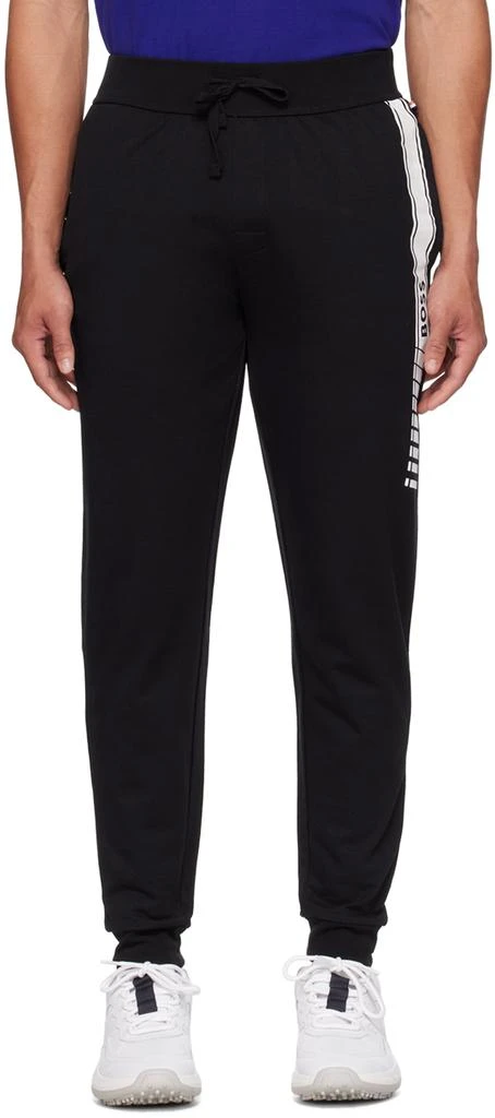 商品Hugo Boss|Black Printed Lounge Pants,价格¥519,第1张图片