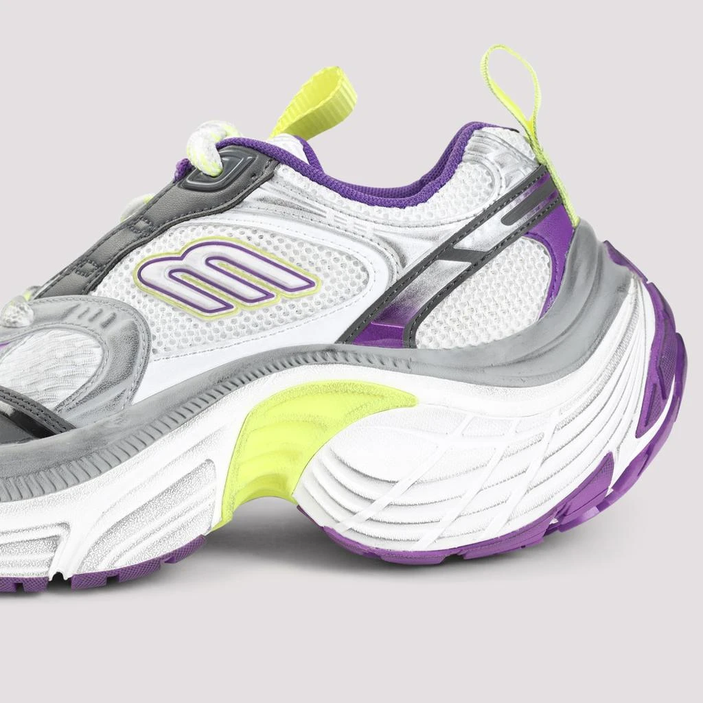 商品Balenciaga|6Xl White Grey And Purple Polyurethane Sneakers,价格¥8132,第5张图片详细描述