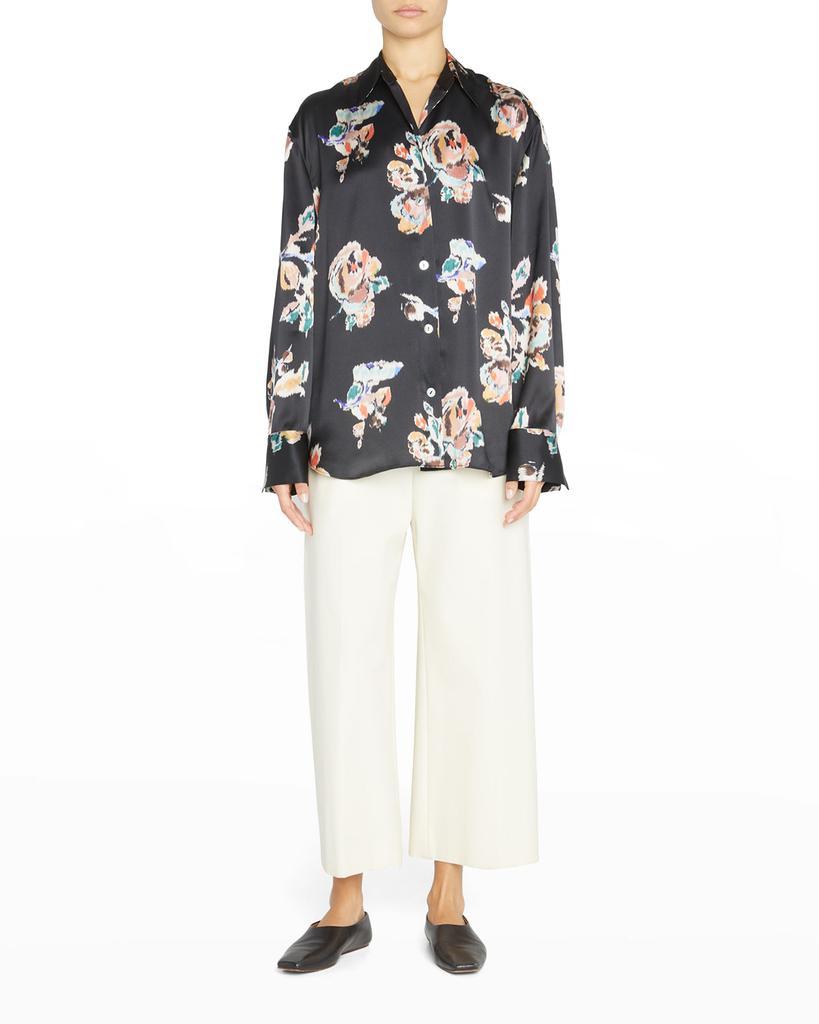 商品Vince|Ikat Relaxed Button-Front Silk Blouse,价格¥1898,第5张图片详细描述