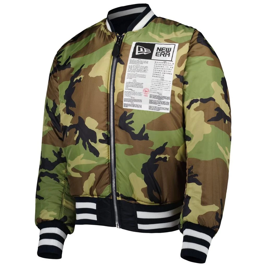 商品New Era|New Era x Alpha Industries Braves Reversible Full-Zip Bomber Jacket - Men's,价格¥1753,第3张图片详细描述