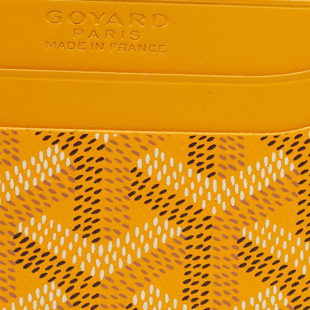 商品Goyard|Goyard Yellow Goyardine Coated Canvas and Leather Saint Sulpice Card Holder,价格¥5211,第7张图片详细描述