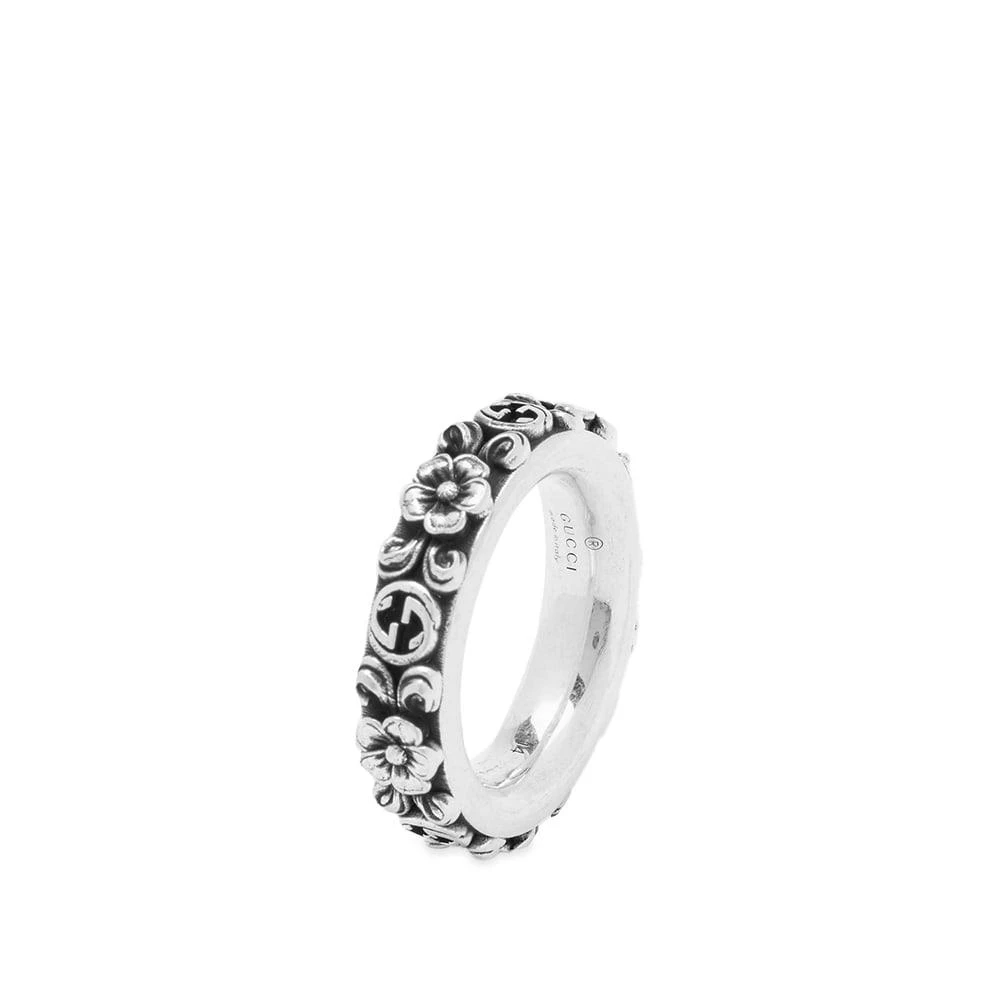 商品Gucci|Gucci Jewellery Floral Motif Ring,价格¥1912,第2张图片详细描述