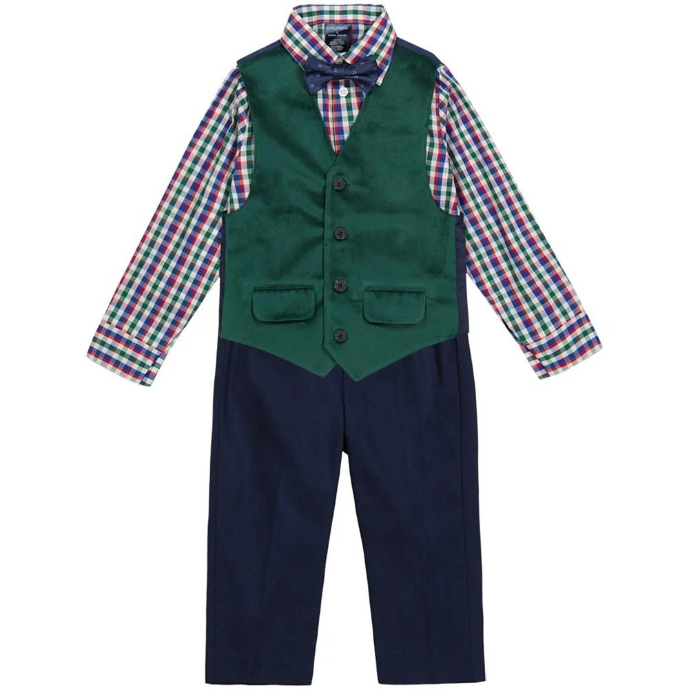 商品Nautica|Baby Boys Velvet Vest, Shirt and Pants, 3 Piece Set,价格¥90,第1张图片