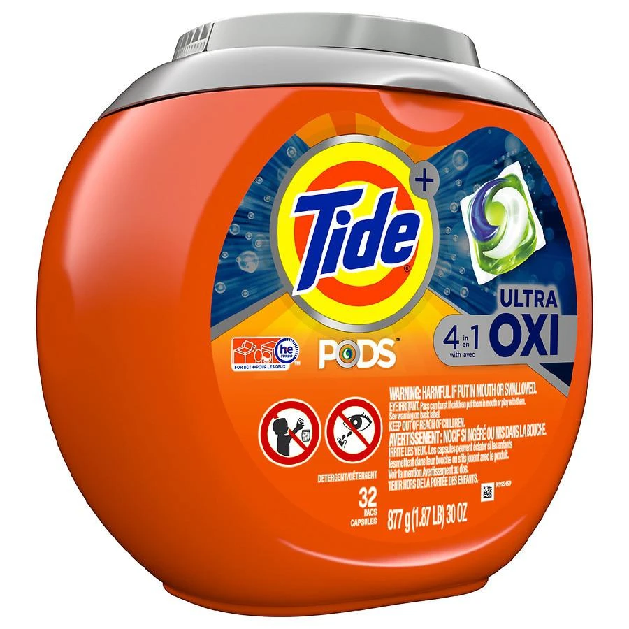 商品Tide|PODS Ultra Oxi Liquid Laundry Detergent Pacs,价格¥97,第3张图片详细描述