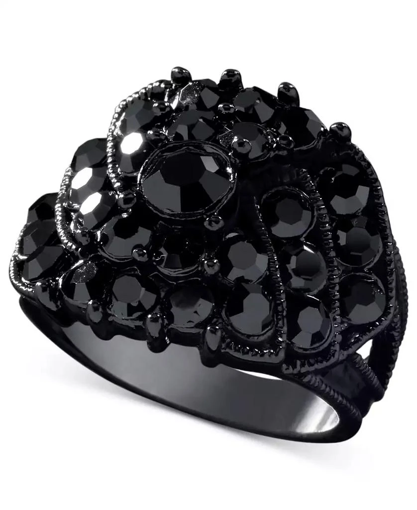 商品GUESS|Jet Black Crystal Accent Ring,价格¥133,第1张图片