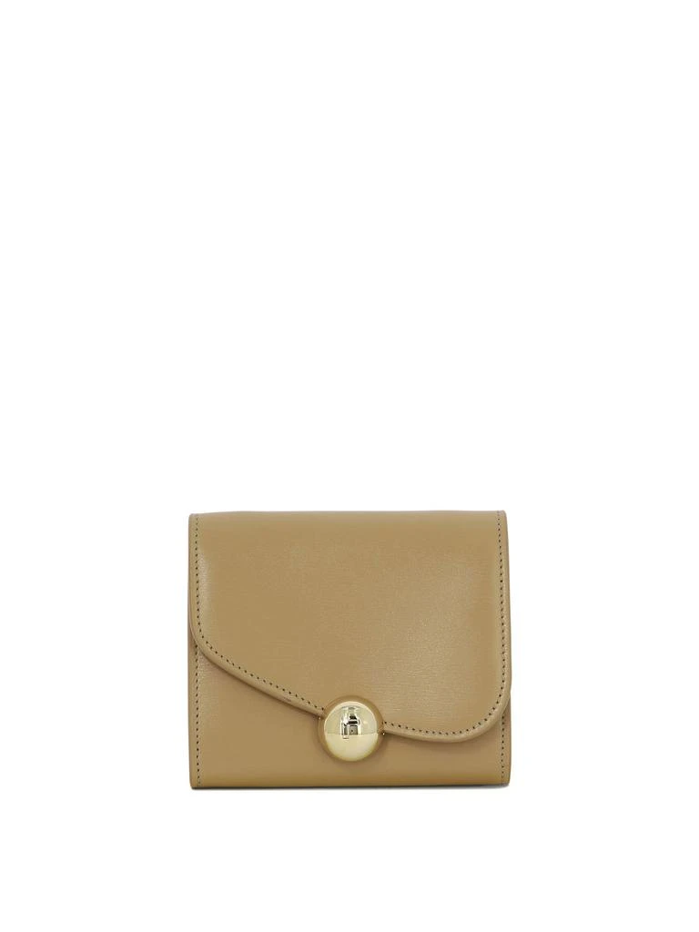 商品Salvatore Ferragamo|Wallet With Chain Wallets & Card Holders Beige,价格¥1740,第1张图片