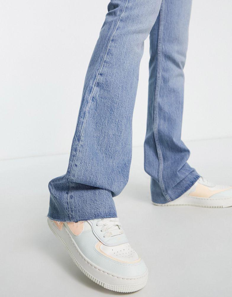ASOS DESIGN Tall 70's' flare jeans in lightwash商品第4张图片规格展示