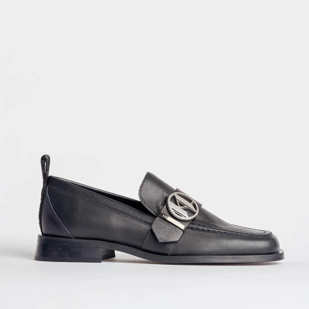 商品Karl Lagerfeld Paris|KARL LAGERFELD Mokassino II Leather Brooch Loafers,价格¥778,第1张图片