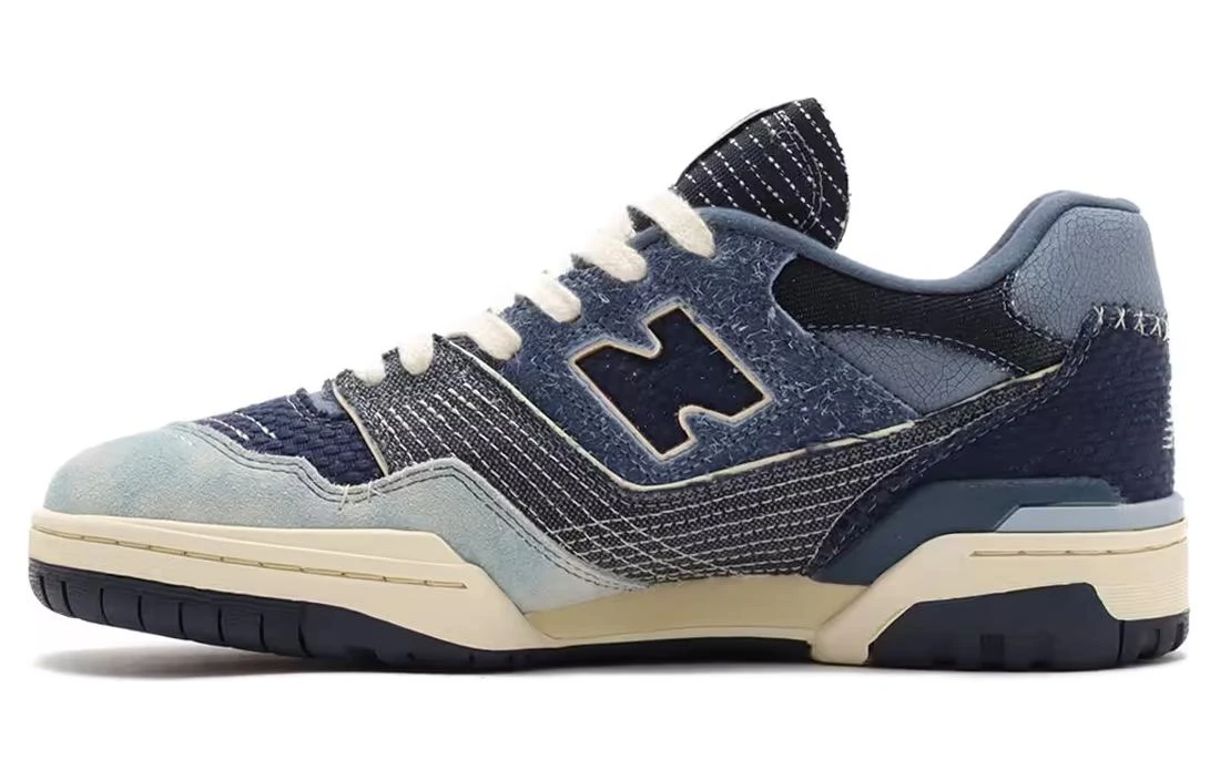 商品[国内直发] New Balance|NB 550 牛仔布 时尚百搭 减震 低帮 板鞋 男女同款 蓝色,价格¥859,第1张图片