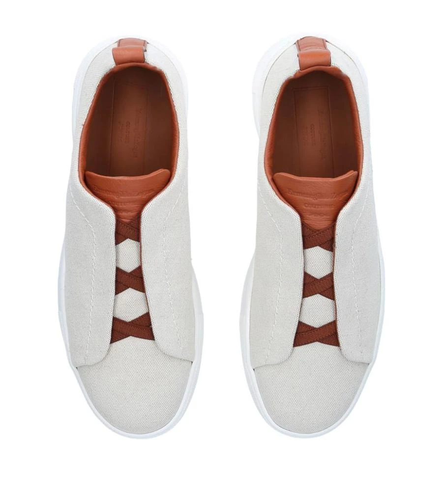 商品Zegna|Triple Stitch Sneakers,价格¥7678,第4张图片详细描述