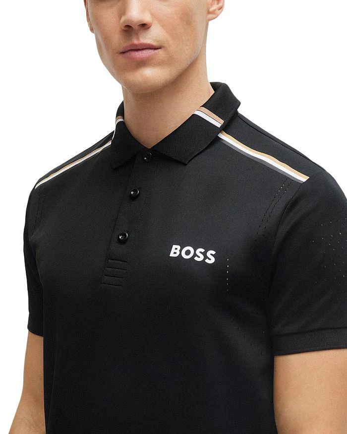 商品Hugo Boss|Patteo MB Signature Striped Slim Fit Polo Shirt,价格¥775,第4张图片详细描述