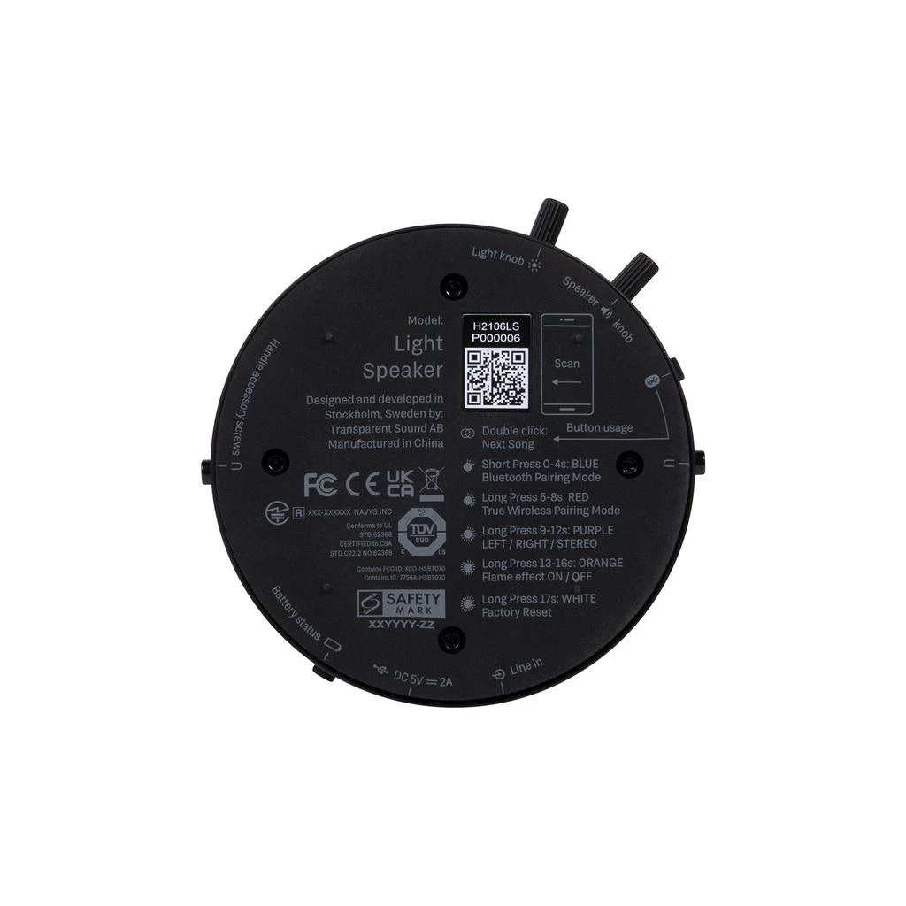 商品Transparent|Transparent Light Speaker - Black,价格¥1080,第5张图片详细描述