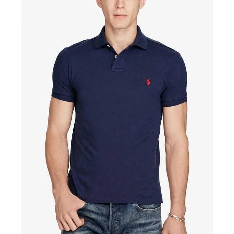 商品Ralph Lauren|拉夫·劳伦 Men's Polo, Core Solid Classic Fit Mesh Polo,价格¥639,第1张图片
