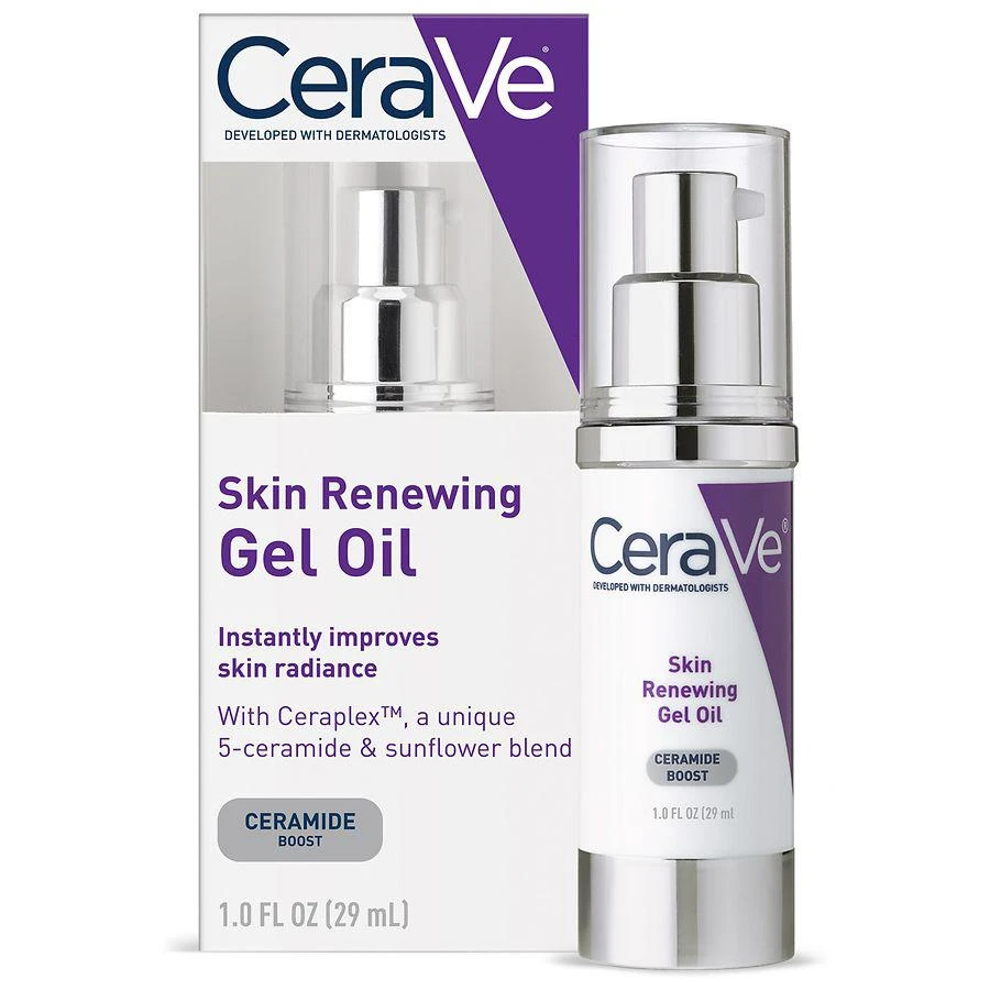 商品CeraVe|Skin Renewing Gel Oil Face Moisturizer, Fragrance Free,价格¥226,第1张图片